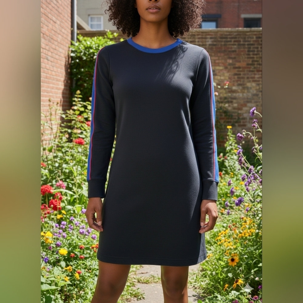 Abercrombie & Fitch Colorblock Sweatshirt Dress Small Petite NWT